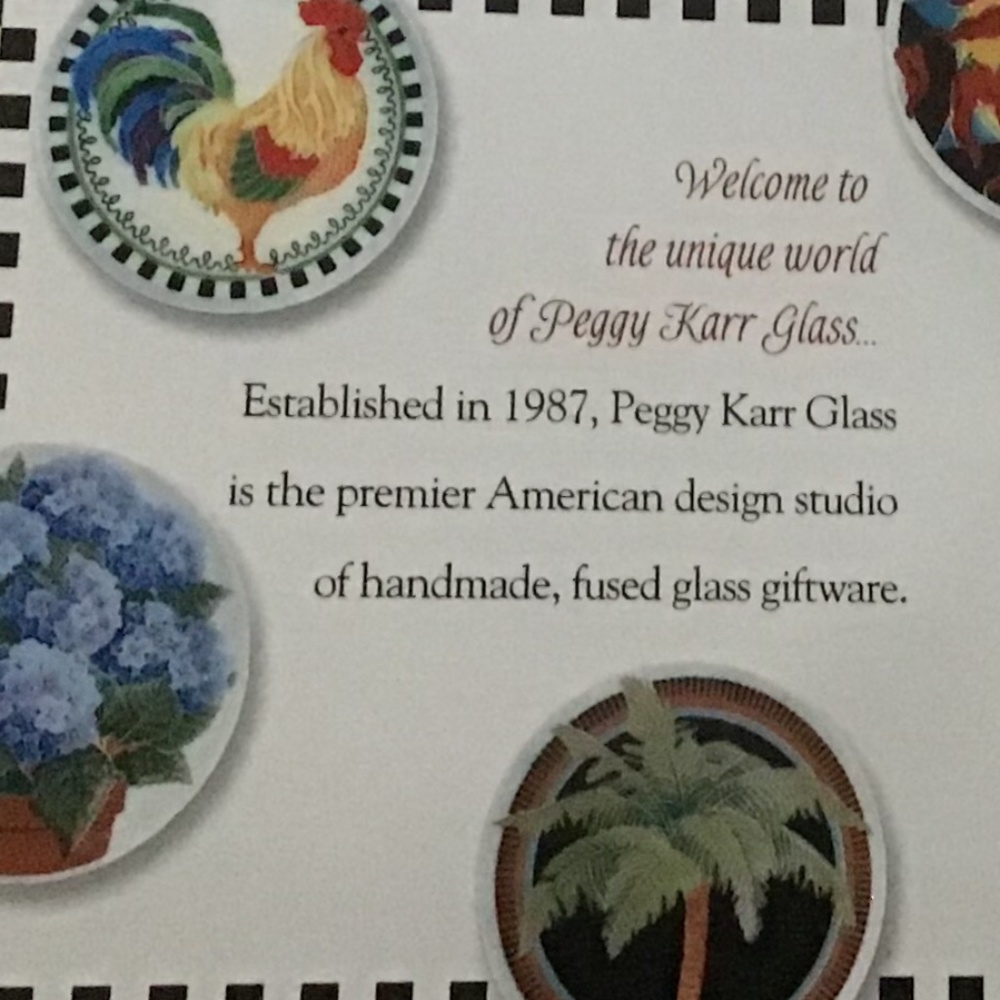 Vintage RARE SIGNED Peggy Karr Flamingo Plate - Picture 9 of 11